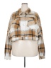 Fashion Nova 100% Polyester Plaid Tan Jacket Size 3X - photo 1