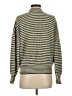 Greylin Stripes Green Turtleneck Sweater Size XS - photo 2