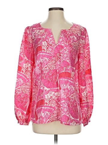 Lilly Pulitzer Long Sleeve Silk Top (view 1)