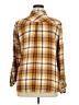 Cato Plaid Yellow Long Sleeve Button-Down Shirt Size 14 - 16 - photo 2