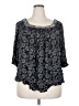 Caffé Marrakesh 100% Rayon Gray 3/4 Sleeve Blouse Size 3X - photo 1