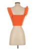 Shein 100% Polyester Orange Short Sleeve Top Size 4 - photo 2