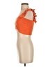 Shein 100% Polyester Orange Short Sleeve Top Size 4 - photo 5