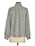 Zara Houndstooth Ivory Long Sleeve Blouse Size XS - photo 2