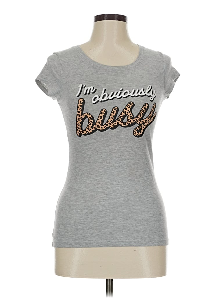 Pre-owned Wound Up Short Sleeve T-shirt In Gray