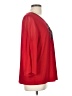 Susan Graver Red 3/4 Sleeve Blouse Size L - photo 4