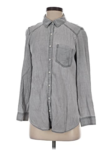 Rubbish Long Sleeve Button-Down Shirt (view 1)