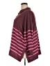 Maurices Stripes Burgundy Poncho Size 2X - photo 5