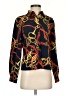 Kasper A.S.L. 100% Polyester Print Black Long Sleeve Blouse Size 4 (petite) - photo 1