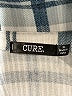 Cure Plaid Blue 3/4 Sleeve Blouse Size XL - photo 7