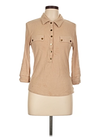 Guess 3/4 Sleeve Button-Down Shirt (view 1)