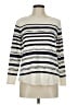 Chico's Stripes Ivory Pullover Sweater Size Med (1) - photo 1