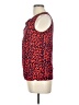 Anne Carson 100% Rayon Red Sleeveless Blouse Size L - photo 5