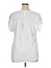 Perseption Concept White Short Sleeve Blouse Size XL - photo 2