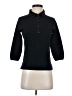 Grace Elements Black 3/4 Sleeve Silk Top Size S - photo 1