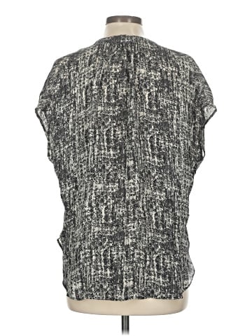 Vince. Short Sleeve Silk Top (view 2)