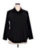 Faded Glory 100% Polyester Black 3/4 Sleeve Blouse Size XXL - photo 1