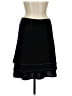 Michele 100% Polyester Solid Black Casual Skirt Size M (petite) - photo 1