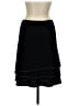 Michele 100% Polyester Solid Black Casual Skirt Size M (petite) - photo 2