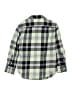 Crewcuts 100% Cotton Plaid Green Black Long Sleeve Button-Down Shirt Size 6 - 7 - photo 2