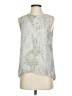 Belissimo 100% Polyester Silver Gray Sleeveless Blouse Size S - photo 1