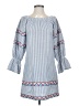 Suboo Chevron-herringbone Blue Casual Dress Size XS - photo 1