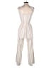 ModCloth Stripes Ivory Jumpsuit Size S - photo 2