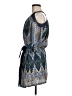 Akira 100% Polyester Paisley Blue Cocktail Dress Size M - photo 5