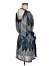 Akira 100% Polyester Paisley Blue Cocktail Dress Size M - photo 4