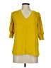Maison d' Amelie 100% Polyester Yellow 3/4 Sleeve Blouse Size M - photo 1