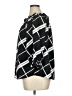 Millenium 100% Polyester Argyle Black 3/4 Sleeve Blouse Size 1X - photo 5