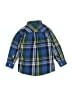 Tommy Hilfiger 100% Cotton Plaid Blue Long Sleeve Button-Down Shirt Size 4 - photo 2