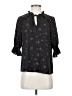 CeCe 100% Polyester Black 3/4 Sleeve Blouse Size XS - photo 1
