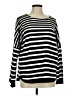French Connection Stripes Black Pullover Sweater Size M - photo 1