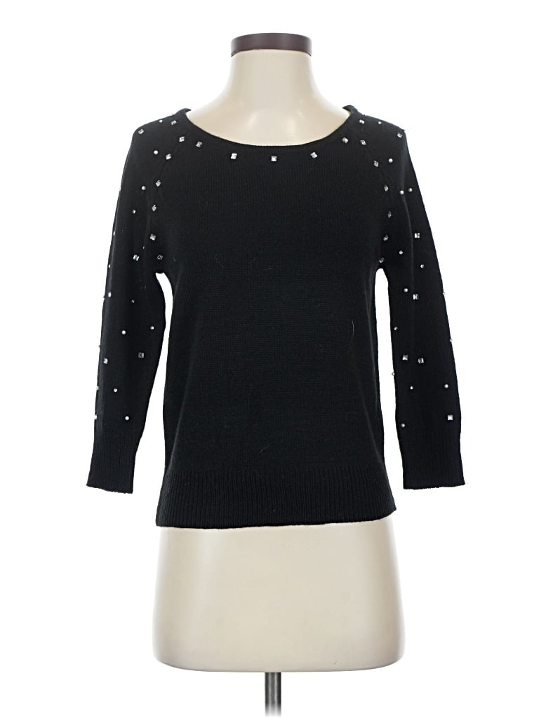 Pre-owned Attention Pullover Sweater In Black