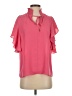 T Tahari 100% Polyester Pink Short Sleeve Blouse Size S - photo 1