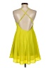 Naven 100% Polyester Solid Yellow Casual Dress Size XS - photo 2