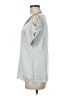 Jessica Simpson 100% Polyester Silver Short Sleeve Blouse Size M - photo 5