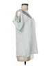Jessica Simpson 100% Polyester Silver Short Sleeve Blouse Size M - photo 4