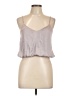 Reset 100% Polyester Gray Sleeveless Blouse Size L - photo 1