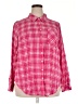 Torrid Plaid Pink 3/4 Sleeve Button-Down Shirt Size 2X Plus (2) - photo 1