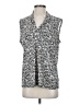 Anne Klein Silver Sleeveless Blouse Size L - photo 1