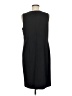 Chico's Solid Black Casual Dress Size Med (1) - photo 2