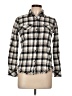 Current/Elliott Plaid Gray Long Sleeve Button-Down Shirt Size Lg (3) - photo 1