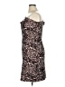 Parker Animal Print Brown Cocktail Dress Size 14 - photo 5