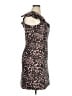 Parker Animal Print Brown Cocktail Dress Size 14 - photo 4