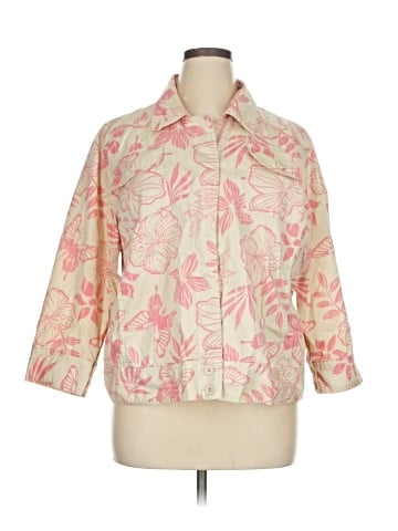 Coral Bay 3/4 Sleeve Button-Down Shirt (view 1)
