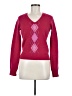Express 100% Lambswool Argyle Pink Wool Pullover Sweater Size M - photo 1