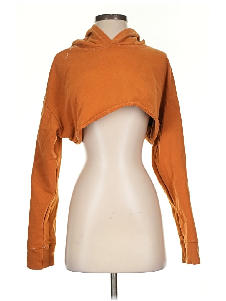 Pre-owned Emma & Sam Cardigan Sweater In Orange