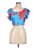 Unbranded Blue Short Sleeve Top Size L - photo 1